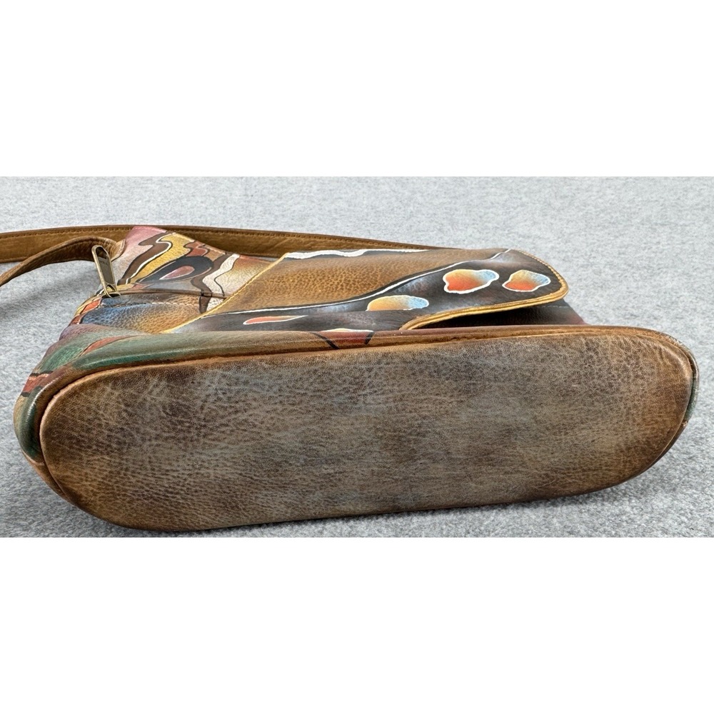 Anuschka Hand Painted Genuine Leather Abstract‎ Art Crossbody Shoulder Bag Purse - Picture 14 of 16